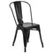 Flash Furniture 33&#x22; Black Commercial Grade Stackable Dining Chair